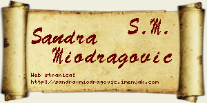 Sandra Miodragović vizit kartica